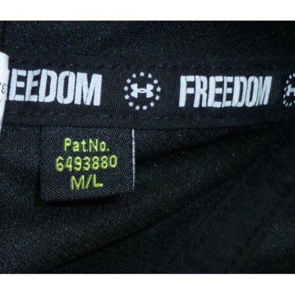 Under Armour Black Baseball Cap With American Flag Logo & Embroidered Red Text M - Picture 8 of 10